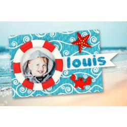 Voilà un cadre mignon sur le thème de la mer que les enfants pourront fabriquer afin d'offrir un joli cadeau pour la fête des mères ou la fête des pères. Une activité créative facile et am