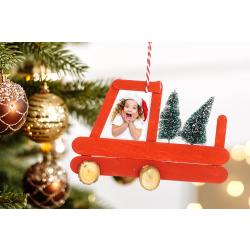 Camionnette de Noël - Suspension sapin