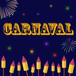 Chanson "Carnaval" pour chanter avec les enfants. Paroles version à colorier.