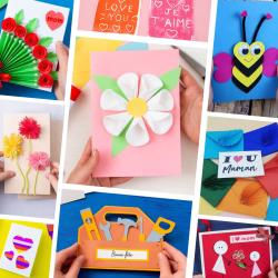 Vous cherchez une carte de fête des mères à fabriquer avec les enfants ? La fête des mères est l'occasion parfaite pour offrir une jolie carte pleine d'attention à sa maman. Des cartes de fete des mer