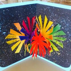 fabriquez une carte d'invitation pour la Fête nationale grâce à notre sélection de cartes feu d'artifice.