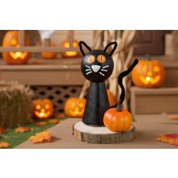 Chat noir Halloween en polystyrène