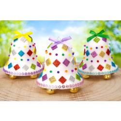 Cloches de Pâques pailletées