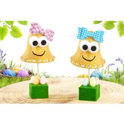 Cloches de Pâques rigolotes en polystyrène