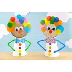Retrouvez notre tuto pour fabriquer un clown en rondin de bois avec les enfants . Une bonne idée d'activité pour le Carnaval.