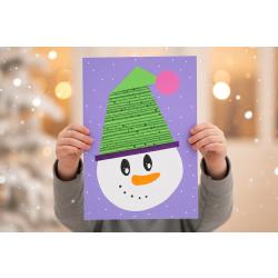 Collage bonhomme de neige