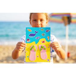 Collage journée à la plage