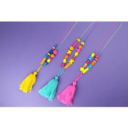 Collier sautoir arc-en-ciel