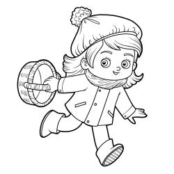Voici un coloriage d'automne à imprimer gratuitement. Un dessin d'automne à imprimer pour tous les petits amoureux de la nature. Page 04
