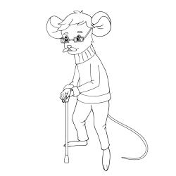 Voici un dessin de Grand Père à imprimer gratuitement. Un coloriage pour tous les enfants qui adorent leur papi. Page 01