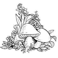 Voici un coloriage d'automne à imprimer gratuitement. Un dessin d'automne à imprimer pour tous les petits amoureux de la nature. Page 08
