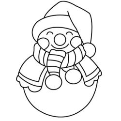 Tous les coloriage des Bonhommes de Neige à imprimer et à colorier. Le bonhomme de neige est une figure familière des paysages de Noël, voici donc de nombreux coloriages de Noël à imprimer pour s'amu