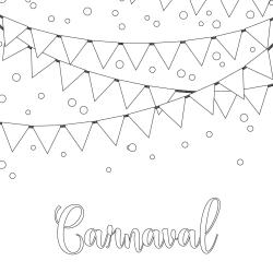 Voici le coloriage carnaval ! Un dessin à imprimer sur le thème du Carnaval et de mardi gras - Page 2
