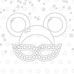 Voici le coloriage carnaval ! Un dessin à imprimer sur le thème du Carnaval et de mardi gras - Page 6