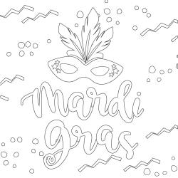 Voici le coloriage carnaval ! Un dessin à imprimer sur le thème du Carnaval et de mardi gras - Page 9