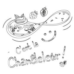 Voici le coloriage chandeleur ! Un dessin à imprimer sur le thème des crêpes et de la chandeleur - Page 2