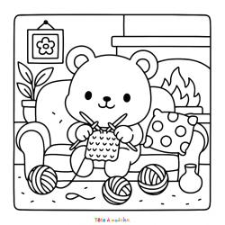 Retrouvez un ?️coloriage Coco Wyo avec une soirée roller disco. Un dessin tout mignon ✅