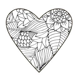 Coloriage coeur à imprimer : Imprimez un coloriage de coeur, votre enfant pourra le colorier pour lui-même ou pour l'offrir en témoignage de son amour ou de son amitié. Les coloriages de coeur peuvent