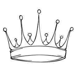 ?Coloriage d'une couronne gratuit à imprimer ?️ pour les enfants