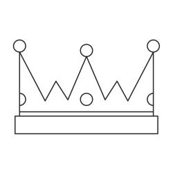 Coloriage d'une couronne à télécharger pour les enfants