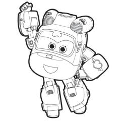 Un dessin à imprimer à télécharger gratuitement de Dizzy de Super Wings copie