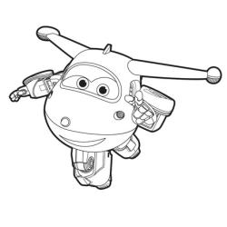 Un dessin à imprimer à télécharger gratuitement de Jett de Super Wings copie