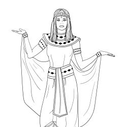 Un coloriage de princesse à imprimer gratuitement pour tous les enfants qui aiment les histoires fantastiques