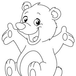 Coloriage des 2 ours en peluche de Noël