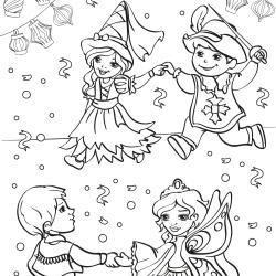 Voici le coloriage carnaval ! Un dessin à imprimer sur le thème du Carnaval et de mardi gras - Page 30