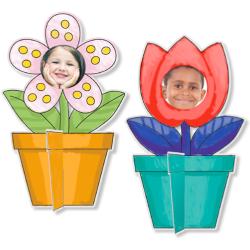 Coloriage de cadres photo pot de fleur