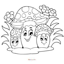 Voici un coloriage d'un champignon à imprimer gratuitement. Un joli dessin à colorier sur le thème de l'automne et de la nature. Modèle 02