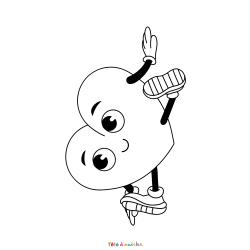 Retrouvez le coloriage d'un coeur gratuit et imprimez aux enfants un dessin plein d'amour