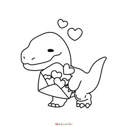 Retrouvez le coloriage de licornes avec un coeur et imprimez aux enfants un dessin plein d'amour