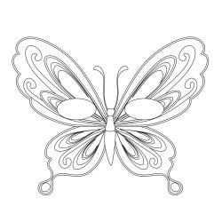 Imprimer le coloriage d'un masque de papillon 2. Imprimer un masque de papillon pour le carnaval