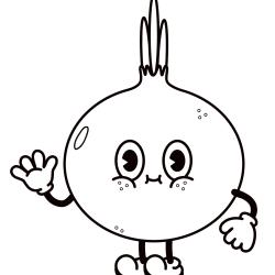 Retrouvez un coloriage d'oignon à télécharger et imprimer gratuitement pour les enfants qui aiment la cuisine et les légume