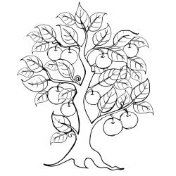 Voici un coloriage de pommier à imprimer gratuitement. Un dessin à imprimer sur le thème de l'automne et de la nature. Modèle 06
