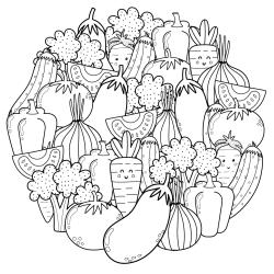 coloriage d'une aubergine