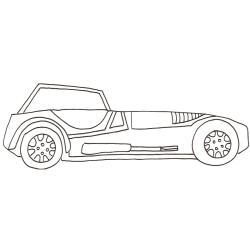 Coloriage voiture de sport