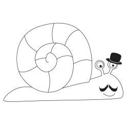 Retrouvez un coloriage d'escargot mignon et imprimez un dessin aux enfants qui aiment ces drôles de petites bêtes.