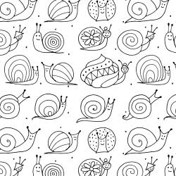 Retrouvez un coloriage d'escargot en pdf et imprimez un dessin aux enfants qui aiment ces drôles de petites bêtes.