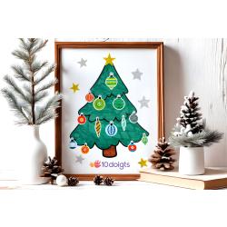 ?Le sapin de Noël en gommettes pour les maternelles✨