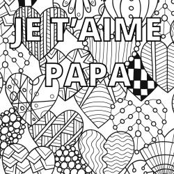 Coloriage papa part au travail