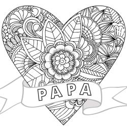 Coloriage bonne fête papa