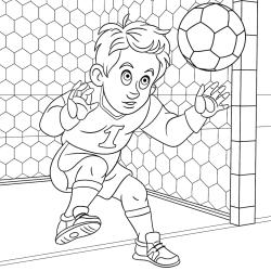 Coloriage footballeur, coloriage joueur de foot