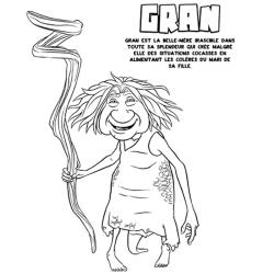 Coloriage Gran - Les Croods