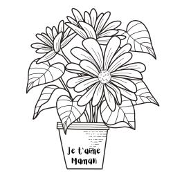 Retrouvez un Coloriage "je t'aime maman" et imprimez un dessin aux enfants qui veulent dire je t'aime à leur maman