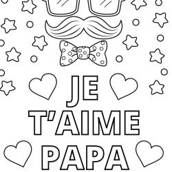 Coloriage super papa et super boy
