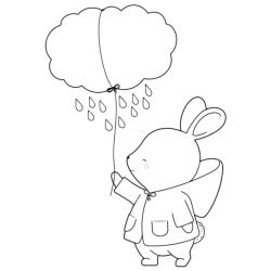 Voici un coloriage de lapin à imprimer gratuitement. Un dessin de lapin à imprimer pour tous les petits amoureux des animaux. Page 04
