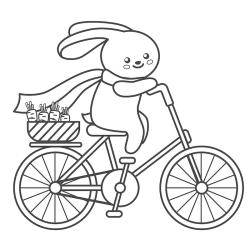 Voici un coloriage de lapin à imprimer gratuitement. Un dessin de lapin à imprimer pour tous les petits amoureux des animaux. Page 09