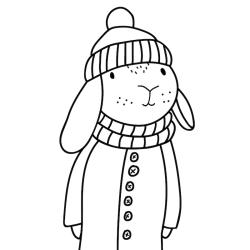 Voici un coloriage de lapin à imprimer gratuitement. Un dessin de lapin à imprimer pour tous les petits amoureux des animaux. Page 10